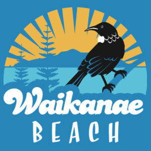The Original Waikanae Beach Tee (Tui) - Womens Design