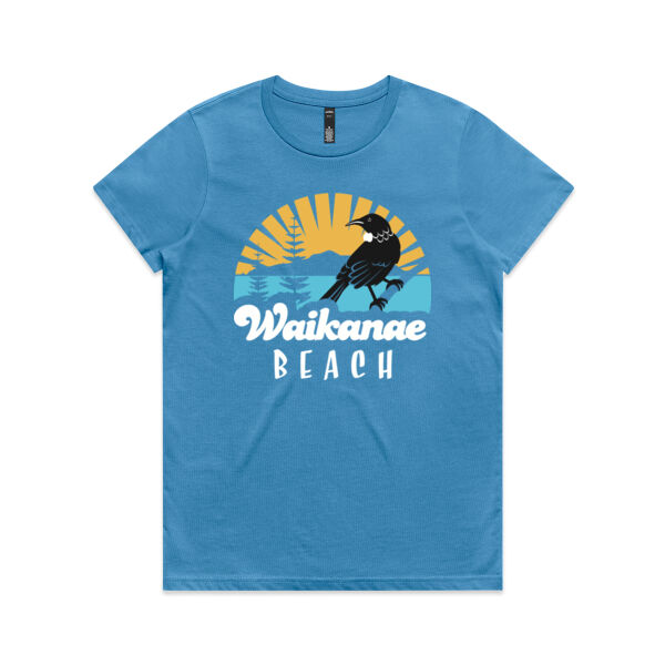 The Original Waikanae Beach Tee (Tui) - Womens Thumbnail
