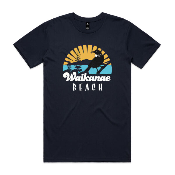 The Original Waikanae Beach Tee (Tui) - Mens Thumbnail
