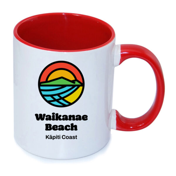 Waikanae Beach Pictogram Mug Thumbnail