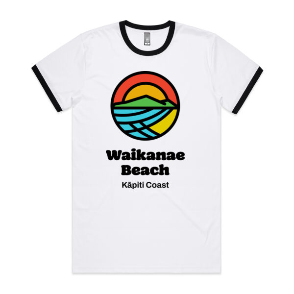 Waikanae Beach Ringer Tee - Mens Thumbnail