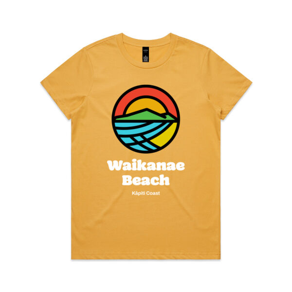 Waikanae Beach Picotgram V2 Tee - Womens Thumbnail