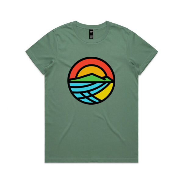 Waikanae Beach Picotgram Tee - Womens Thumbnail
