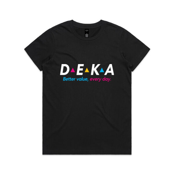 DEKA Logo Tee - Womens Black Thumbnail