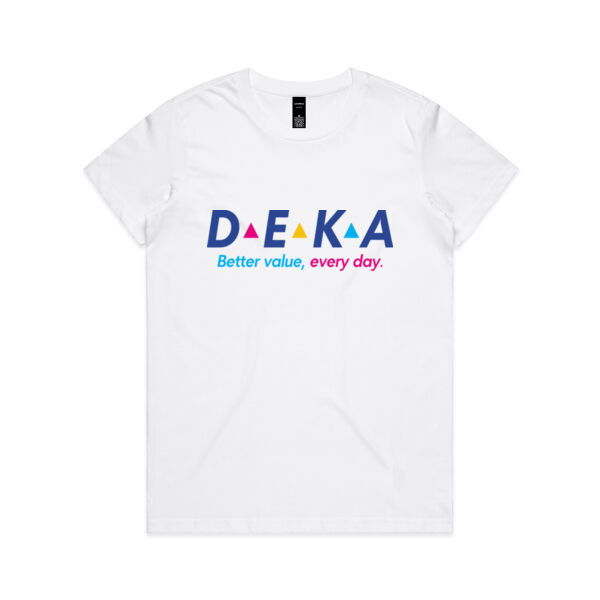 DEKA Logo Tee - Womens White Thumbnail